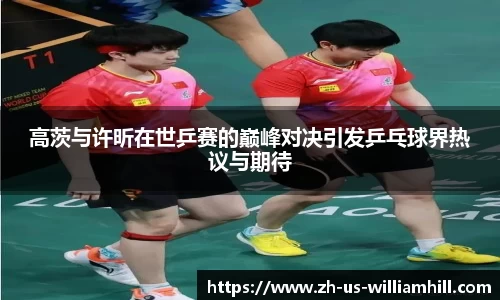 高茨与许昕在世乒赛的巅峰对决引发乒乓球界热议与期待