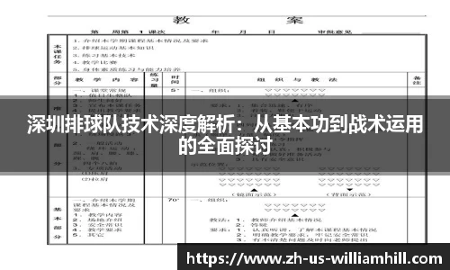 深圳排球队技术深度解析：从基本功到战术运用的全面探讨